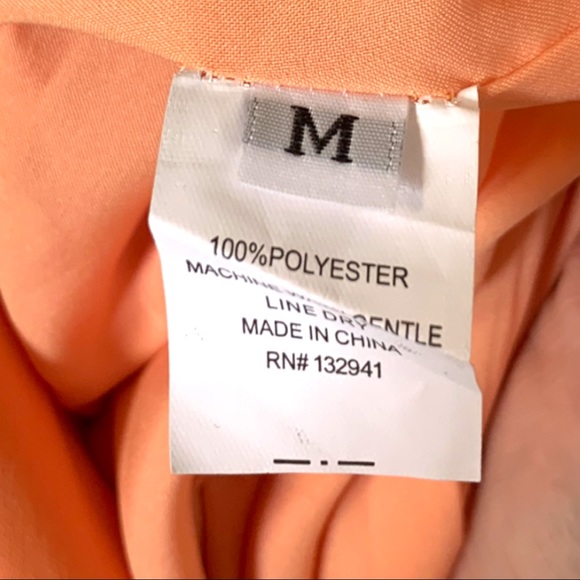 Amanda Uprichard tangerine Carter jumpsuit size medium wide leg cropped pants - Picture 7 of 8